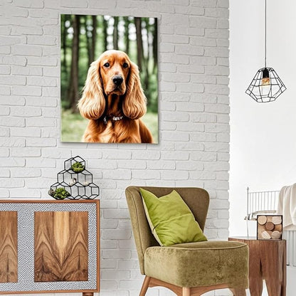 Personalized Photo to Canvas Print - Canvas Prints With Your Photos on Custom Wall Art for Bedroom, Living Room, Wedding Baby Pet Family Picture Framed Wall Art (28" W x 40" H)