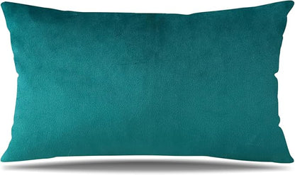 Artscope Luxury Velvet Pillow Covers Decorative Square Pillowcases Soft Solid Cushion Cases for Couch Sofa Bedroom Home Decor 16x16 Inch Teal