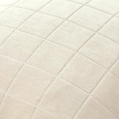 MIULEE Decorative Chenille Check Throw Pillow Covers Vintage Plaid Couch Pillows 18x18 Inch Set of 2 Neutral Boho Farmhouse Cushion Covers Modern Spring Home Decor for Sofa Bed Living Room Cream