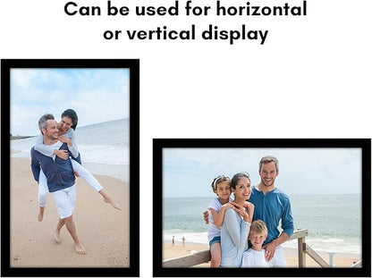 Americanflat 12x20 Picture Frame with Polished Plexiglass - Black Picture Frame - Wide Photo Frames Made of Engineered Wood for Vertical or Horizontal Wall Display - Epic Collection - Black