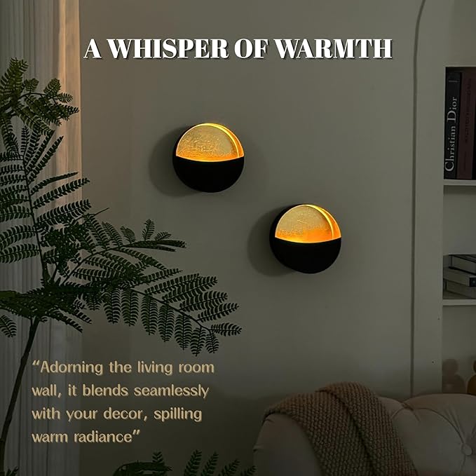 Black Wall Candle Holder Set of 2 with Gold Leaf Interior, Metal Wall Candle Sconces, Vintage Style Wall Decor for Living Room, Bedroom, and Dining Room