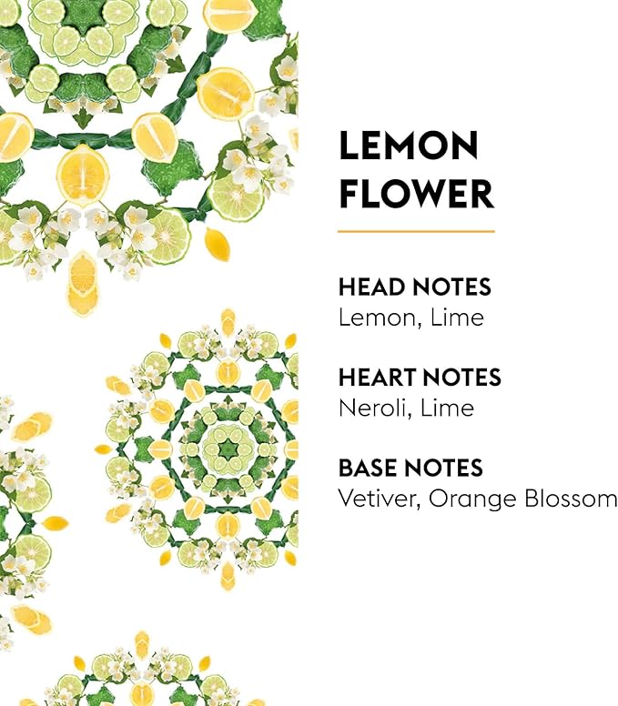 MAISON BERGER Lemon Flower Lampe Berger Refill, 500 ml (16.9 fl oz), Odor-Neutralizing Home Fragrance Oil Lamps, Lemon, Lime, Neroli, Vetiver, Orange Blossom, Made in France