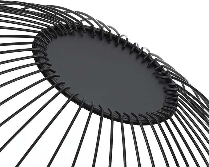 IBWell Antique Curved Edge Fruit Basket for Kitchen Black Wire Basket Fruit Bowl for Home Decor Metal Wire Fruit Holder for Fruit Vegetable Snacks