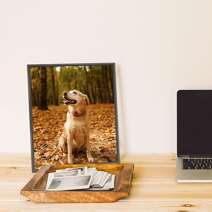 jenesaisquoi Upload Your Photo Image Custom Personalized Photo to Poster Printing Home Decor Wall Art Prints (Black Frame, 8" x 10")