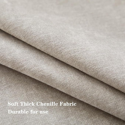 Sunday Praise Light Grey Throw Pillow Covers 20x20 Inch Set of 2 Soft Cozy Chenille Decorative Square Pillow Cases Farmhouse Accent Solid Neutral Cushion Covers for Couch Sofa Chair Bed Home Décor