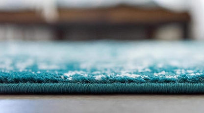 Rugs.com Arlington Collection Rug – 3' x 5' Turquoise Medium-Pile Rug Perfect for Living Rooms, Large Dining Rooms, Open Floorplans