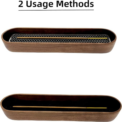 Dragon Incense Sticks Holder Burner,Boat Incense Holder Box,Wooden Incense Holder for Sticks,Blood Incense Ash Catcher,Cool Meditation Room Decor(Dragon Box)