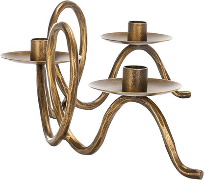 SAFAVIEH Home Collection Cian Brass Candleholder Centerpiece