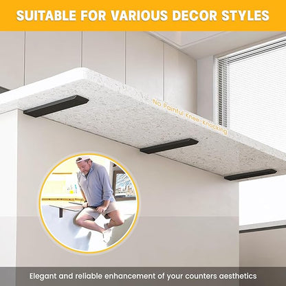 Hidden Countertop Support Bracket 36 Inch 2 Pack Heavy Duty Granite Support Bracket for Kitchen Island Bar Top Countertop