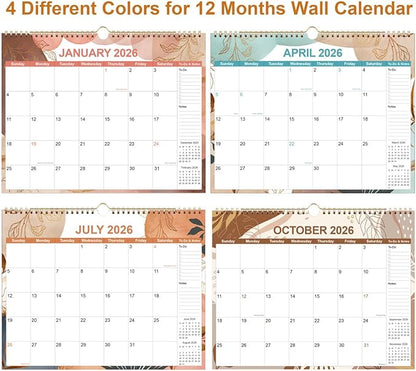 2026 Calendar - Wall Calendar 2026 from January 2026 - December 2026, 12 Months Calendars with Thick Paper, 11" x 14.5", Gold Leaf