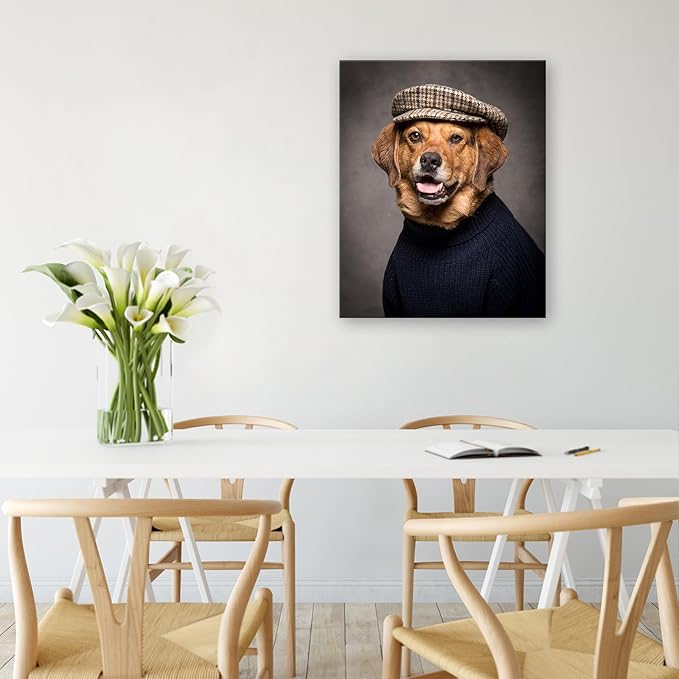 YYYYHPP Canvas Prints with Your Photos, Personalized Photo to Canvas Wall Art,Canvas Printing for Wedding, Family, Baby, Pets, Home Office Decor, Wrapped Frame 16"x20"