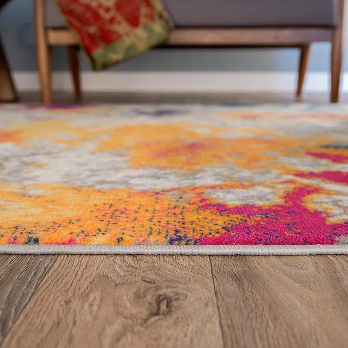 Rugshop Sky Collection Modern Abstract Runner Rug 2'7" x 6' Multi