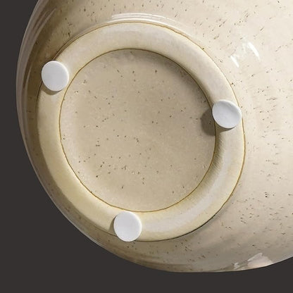 Sunddo Beige Ceramic Vase - 6 Inch Small Modern Vase with 1 Handles, Pitcher Farmhouse Vases Home Decor, Neutral Beige Centerpiece for Living Room Bedroom Table and Kitchen Shelf Decorative