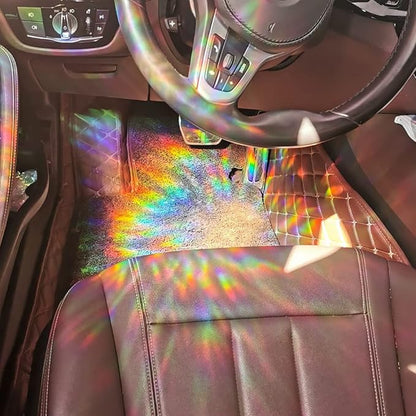 Olicard Suncatcher Sticker Indoor Rainbow Prism Film for Bedroom Decoration, Anti-Collision Window Decals for Bird Strikes, Sun Catchers, Rainbow Maker for Home Decor