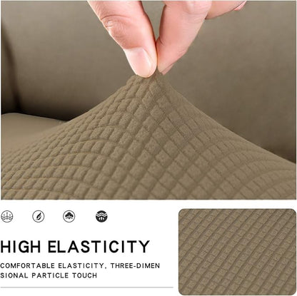Easy-Going Stretch Cushion Cover Sofa Cushion Furniture Protector Sofa Seat Sofa slipcover Sofa Cover Soft Flexibility with Elastic Bottom(Sofa Cushion,Tan)