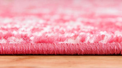 Rugs.com Arlington Collection Rug – 8 Ft Runner Pink Medium-Pile Rug Perfect for Hallways, Entryways