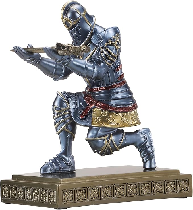 Medieval Knight Pen Holder Office Desk Decor Gifts for Men Father Husband Him Unique