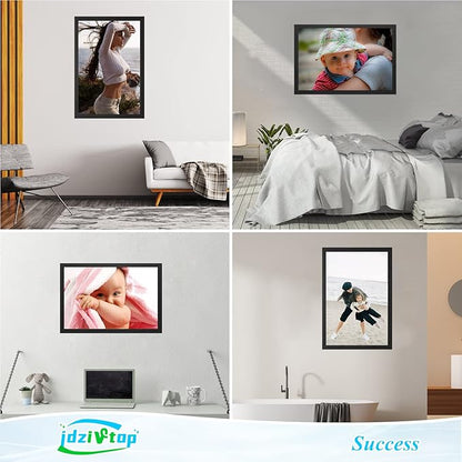20x30 Frame Black, 30x20 Picture Poster Frame, Horizontal Vertical Hanging, Large 20 by 30 Wall Gallery Family Concert Portrait Photo Frame Anniversary/Birthday/Wedding/Thank you/Christmas Gift