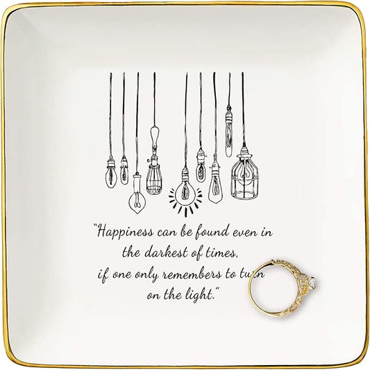Inspirational Quotes Gifts-Positive Gifts-Affirmations Reminder Gifts-Motivational Gifts-Recovery Gift-Get Well Soon Gifts-Encouragement Gifts-Christmas Gifts-Jewelry Tray Trinket Holder Ring Dish