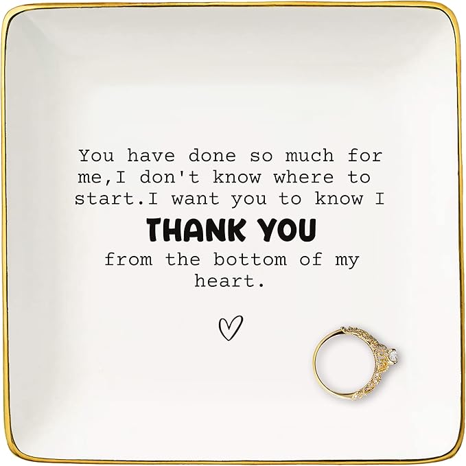Gratitude Affirmation Recognition Thank You Gifts for Women-You Have Done So Much for Me-Appreciation Presents,Mother's Day Wedding Thanksgiving Christmas Gifts-Jewelry Tray Trinket Holder Ring Dish