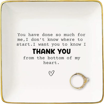 Gratitude Affirmation Recognition Thank You Gifts for Women-You Have Done So Much for Me-Appreciation Presents,Mother's Day Wedding Thanksgiving Christmas Gifts-Jewelry Tray Trinket Holder Ring Dish