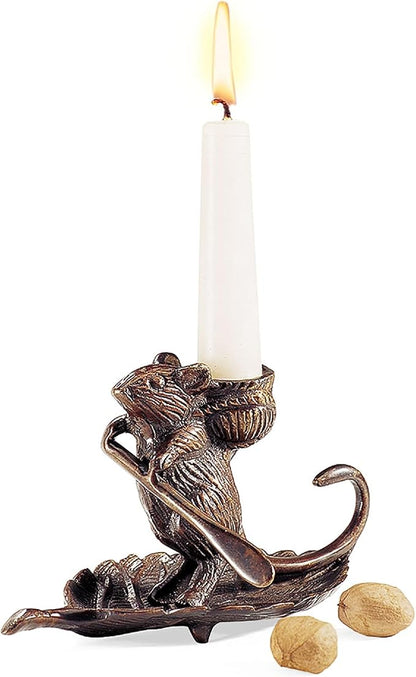 Intrepid Mouse Candleholder