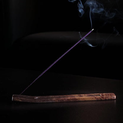 Hosley 10.5-Inch Hand-Carved Stone Incense Stick Holder – Long Ash Catcher for Serenity, Relaxation, and Meditation – Decorative Incense Burner for Home or Yoga Spaces