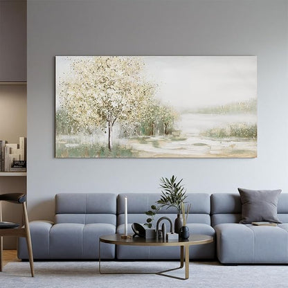 Canvas Wall Art Decor Oversized Green Wall Art for Living Room Natural Landscape Wall Art Decor Canvas Art Wall Decorations Large Wall Art Prints For Walls Home Office Wall Decor 35"X70"