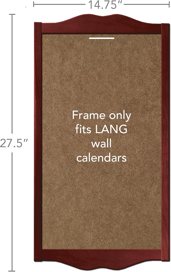 Lang, Classic Wall Calendar Frame - Vintage Red