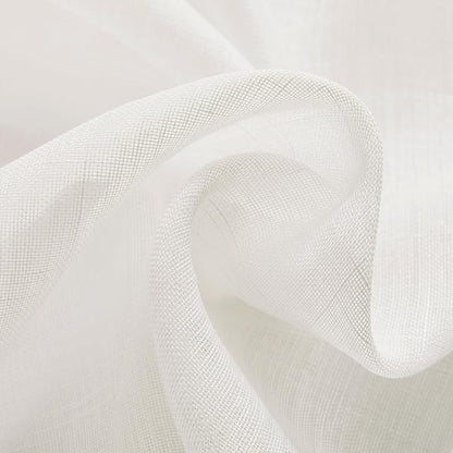 Joydeco Sheer Curtains 84 Inches Long, Cream Curtains for Living Room 2 Panels Set, Ivory Curtains Window Privacy Assured with Light Filtering(W52 x L84 Inch,Ivory)