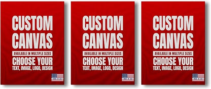 BCB Print Custom Wall Canvas Posters (Set of 3) | Personalized Framed Prints for Bedroom, Living Room & Office | Made in USA | Fast Delivery | HD Print