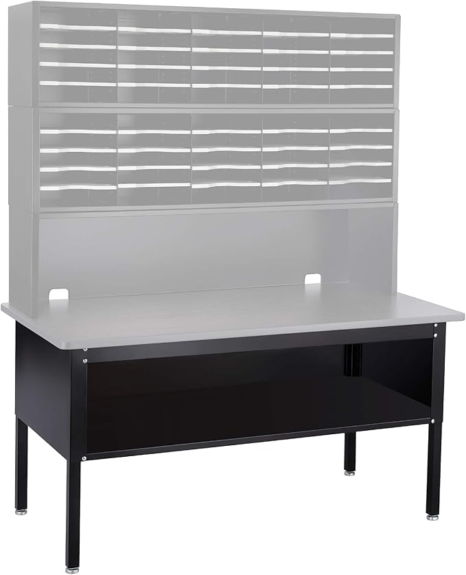 Safco E-Z Sort Mail Organizer Sorting Table, Office and Classroom Commercial Grade, Base Only, Black