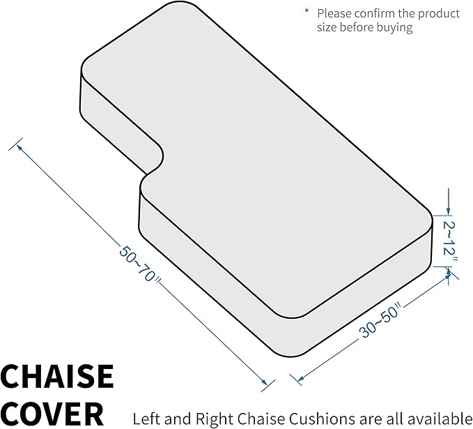 MAXIJIN 1 Piece Velvet Chaise Cover Stretch Sectional Couch Covers for L Shaped Sofa Fitted Soft Chaise Lounge Cushion Cover Sofa Slipcover with Elastic Bottom (Chaises Cover, Blackish Green)