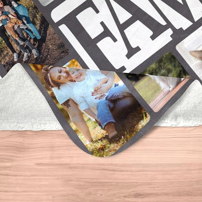 Custom Blankets with Photos and Text Mothers Day Fathers Day Personalized Gifts from Daughter Multiple Colors Sizes Soft Flannel Gifts for Women Birthday Gifts for Mom Dad