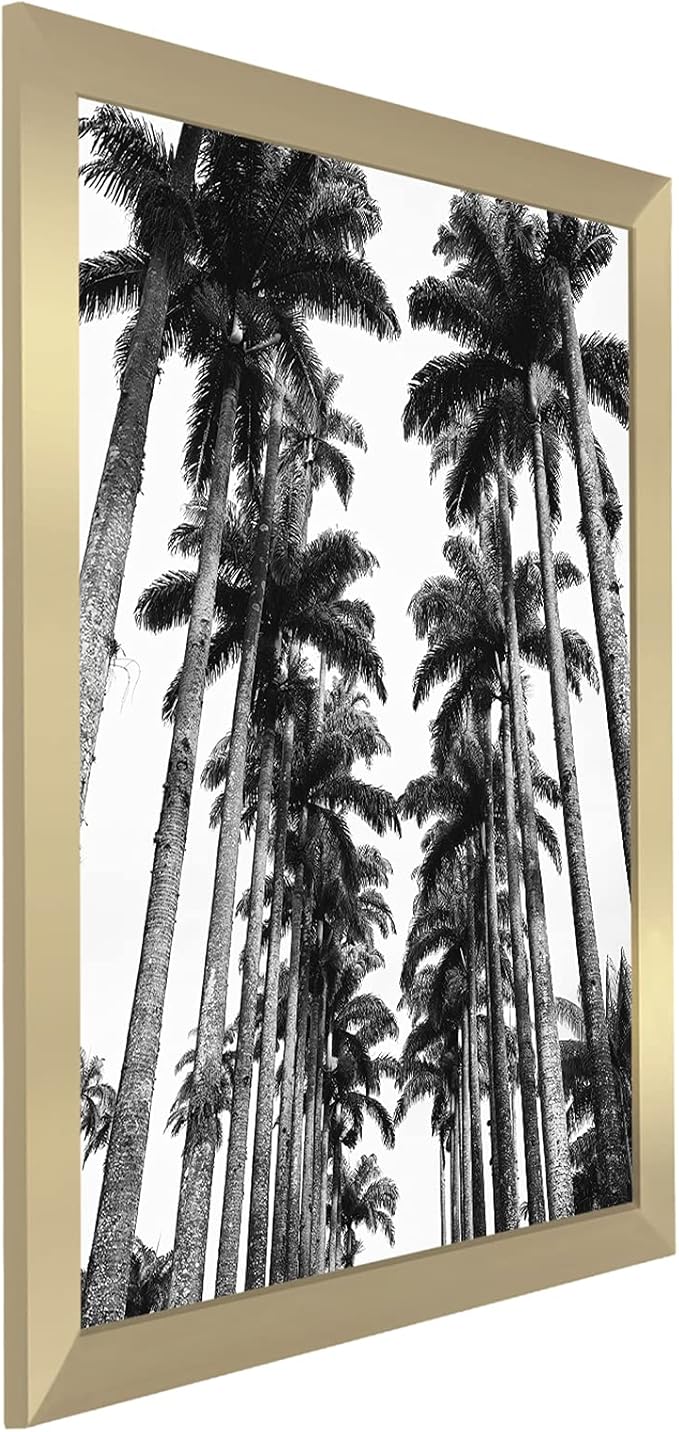 Americanflat 22x28 Poster Frame with Polished Plexiglass - Gold Picture Frame - Wide Photo Frames Made of Engineered Wood for Vertical or Horizontal Wall Display - Epic Collection - Gold