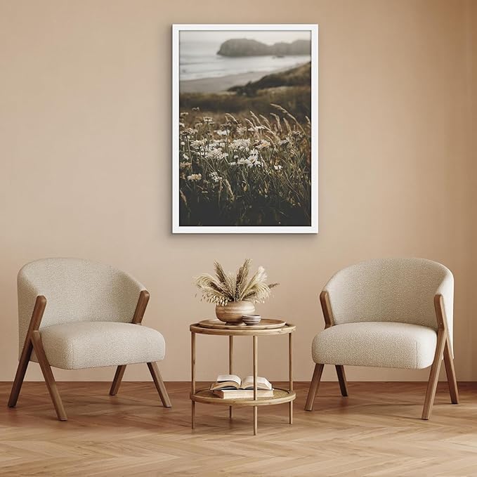Americanflat 27x40 Picture Frame with Polished Plexiglass - White Picture Frame - Wide Photo Frames Made of Engineered Wood for Vertical or Horizontal Wall Display - Epic Collection - White
