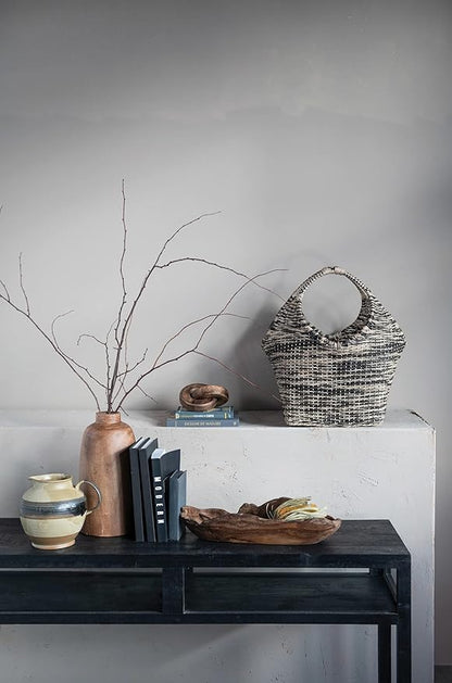 Creative Co-Op Mango Wood Chain Link, Burnt Finish