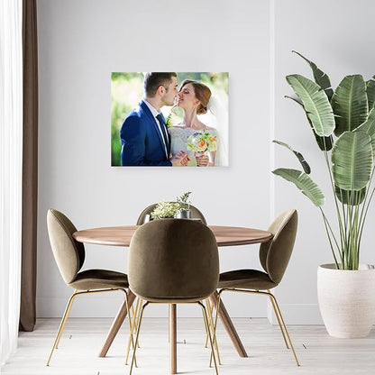 YYYYHPP Canvas Prints with Your Photos, Personalized Photo to Canvas Wall Art,Canvas Printing for Wedding, Family, Baby, Pets, Home Office Decor, Wrapped Frame 30"x24"