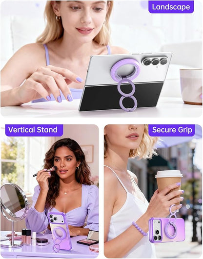 SYNCWIRE for MagSafe Phone Grip, Birthday Christmas Stocking Stuffers Surprise White Elephant Gifts for Women Mom Her Best Friends Sister Wife Teen Girl Magnetic Phone Ring Holder Kickstand Stand