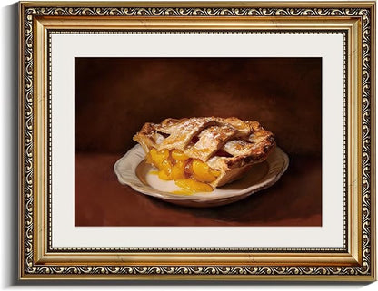 InSimSea Gold Framed Canvas Wall Art Room Decor Vintage Fruit Still Life Artwork Prints for Kitchen Farmhouse Wall Decor Picture for Cafe Dining Desktop Decoration