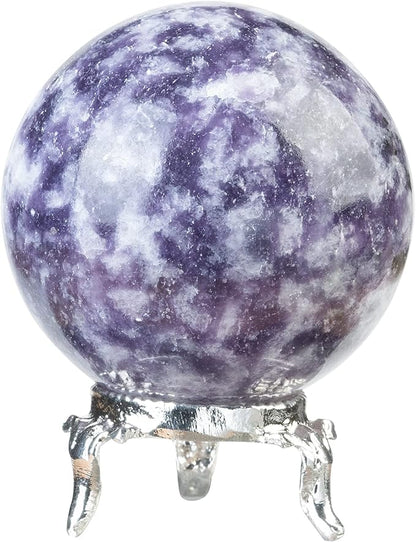 Crocon Lepidolite Gemstone Crystal Sphere Ball for Reiki Healing Aura Cleansing Home & Office Decorative Gift Size : 30-40mm