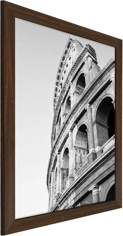 Americanflat 20x24 Picture Frame with Polished Plexiglass - Wide Picture Frames Made of Engineered Wood for Vertical or Horizontal Wall Display - Epic Collection - Walnut