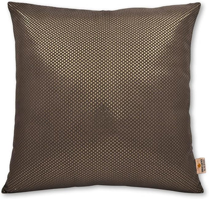 Star Sparkling Suede Leather Pillow Cover, Square Soft Golden Metallic Throw Pillow Covers, Pillow Cases for Home Décor, Sofa, Couch Chair, Car (20x20 Inches, Sparkling Dark Grey Pack of 1)