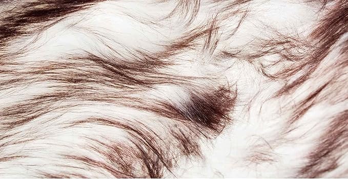 Luxe Gordon Faux Fur Rug with Soft and Fluffy Pile | Machine Washable Living Room Rug with Anti-Slip Backing | Cruelty-Free Area Rugs for Office or Bedroom, Gradient Chocolate, 2 ft x 6 ft