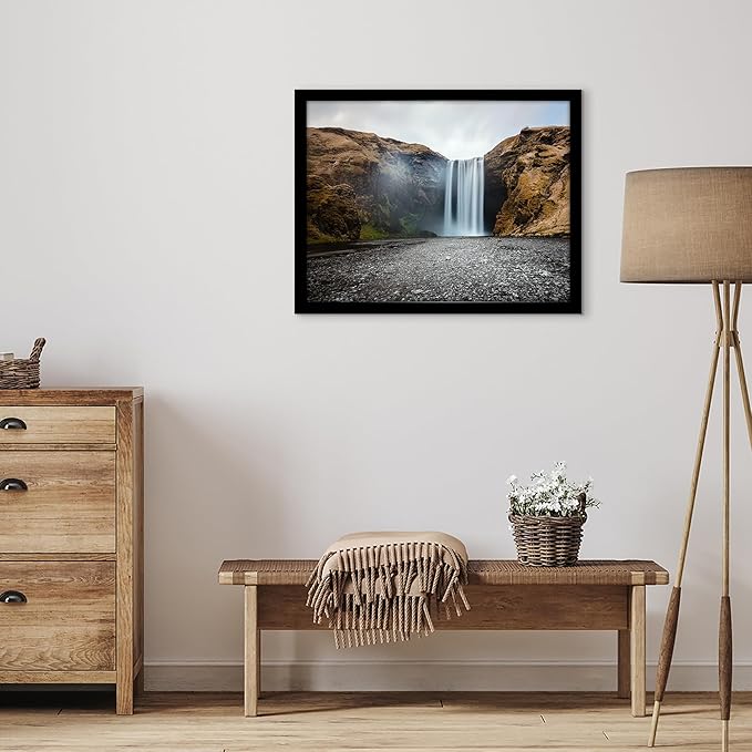 Americanflat 20x26 Picture Frame with Polished Plexiglass - Black Picture Frame - Wide Photo Frames Made of Engineered Wood for Vertical or Horizontal Wall Display - Epic Collection - Black