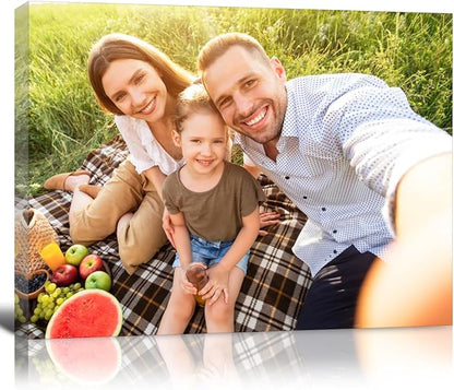 GMissT Canvas Prints With Your Photos - Personalized Pictures On Canvas Custom Poster for Home Decor - Floating Frames & Gift Wrapping Available