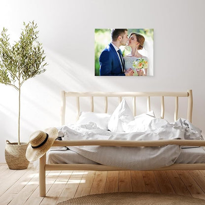 YYYYHPP Canvas Prints with Your Photos, Personalized Photo to Canvas Wall Art,Canvas Printing for Wedding, Family, Baby, Pets, Home Office Decor, Wrapped Frame 30"x24"