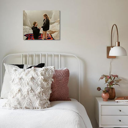 JIMUJIA Custom Canvas Art Print 10"x8" - Unframed Artwork, Personalized Wall Decor, Customizable Photo, Custom Portrait, Office, Living Room, Bedroom Wall Art(10×8in,Unframe)