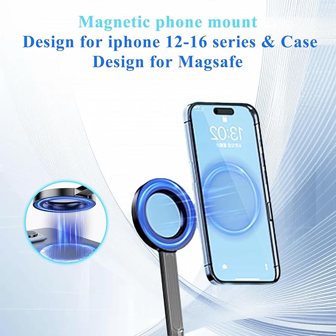 Magnetic Auto Face Tracking Selfie Stick Tripod for iPhone 70.9" Automatic Portable Phone Camera Tripod Stand with Remote, 360 Rotation Follows Your Movement for Video Recording, Travel, Vlogging