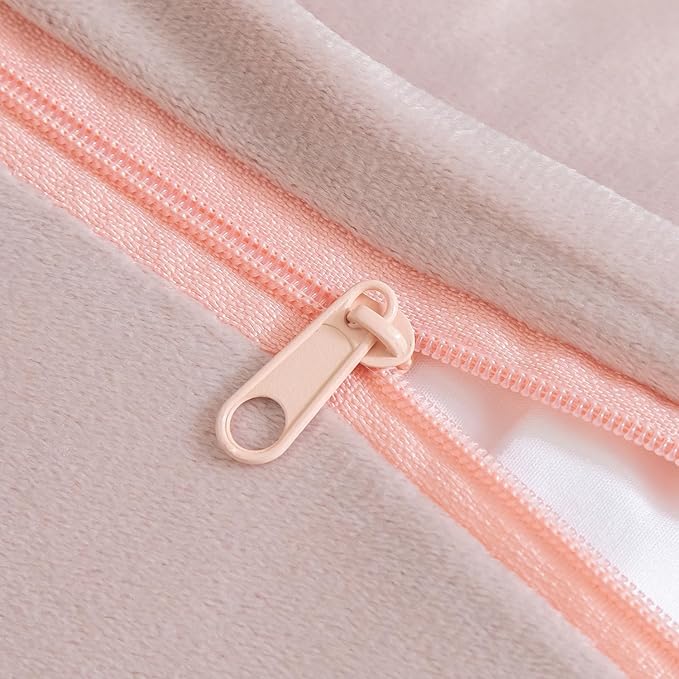 Yaertun Pack of 2 Faux Fur Throw Pillow Covers Decorative Sherpa Boucle Pillow Covers Fuzzy Soft Pillowcases Sheepskin Fleece Cushion Case for Couch Sofa Bed Living Room 26x26 Inch Pink